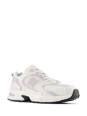 New Balance White/Purple Womens 530 Trainers - Image 3 of 6