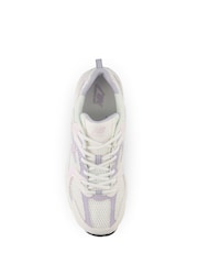 New Balance White/Purple Womens 530 Trainers - Image 5 of 6