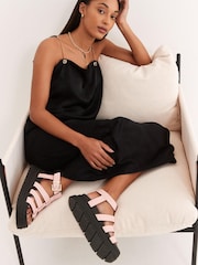 Pink Chunky Gladiator Sandals - Image 1 of 9