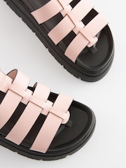 Pink Chunky Gladiator Sandals - Image 6 of 9