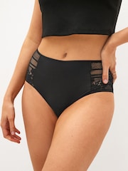 Czarny - Modal & Lace Knickers 3 Pack - Image 1 of 2