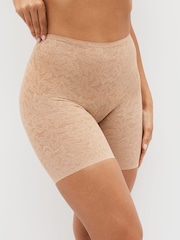 Nude Smoothing Lace Shorts - Image 1 of 4
