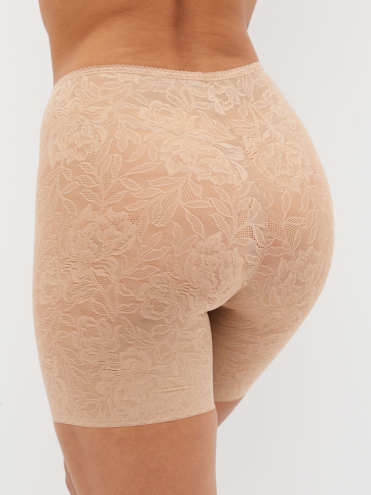 Nude Smoothing Lace Shorts - Image 2 of 4 Nude Smoothing Lace Shorts - Image 2 of 4