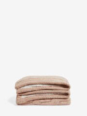 Natural Cosy Cable Sherpa Throw - Image 5 of 5