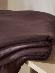 Brown Teddy Plush Fleece Throw - Image 2 of 4