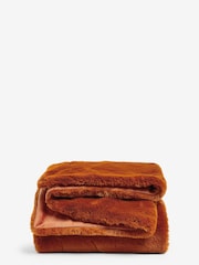 Soft To Touch Plush Faux Fur Throw - Image 2 of 2
