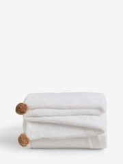 Natural Hamish The Highland Cow Applique Fleece Throw - Image 5 of 5