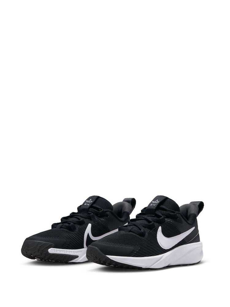 Czarno-biały - Buty sportowe Nike Junior Star Runner 4 - Image 6 of 11