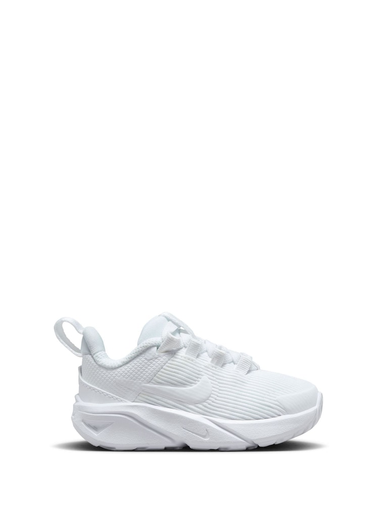 Nike White Infant Star Runner 4 Trainers - Image 1 of 7