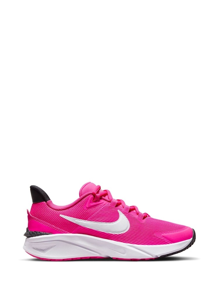 Nike Pink Youth Star Runner 4 Trainers - Image 1 of 11