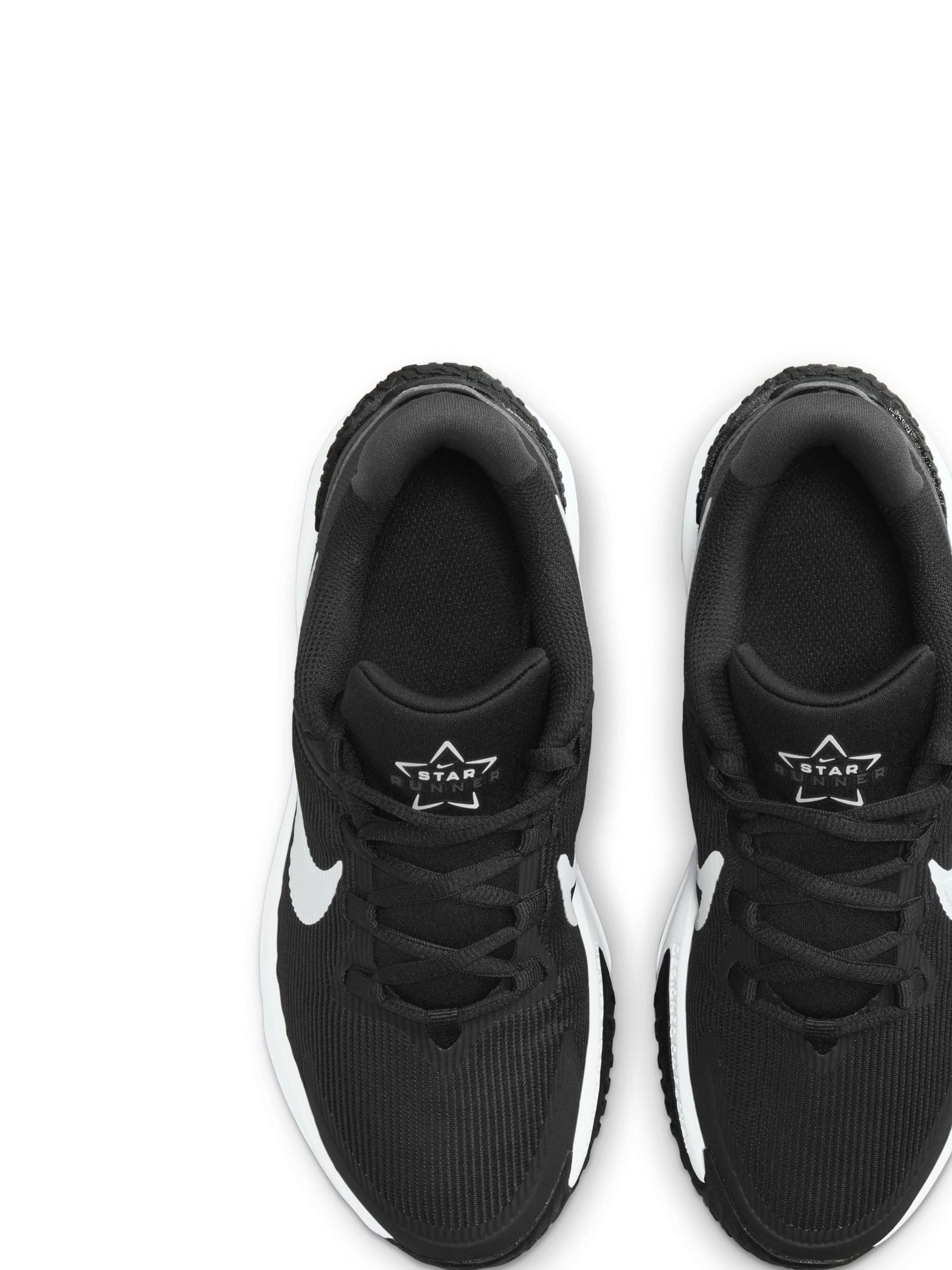 Buy Nike Black/White Youth Star Runner 4 Trainers from Next Lithuania