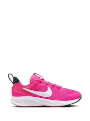 Nike Pink Junior Star Runner 4 Trainers - Image 1 of 11