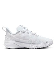 Nike White Junior Star Runner 4 Trainers - Image 1 of 9