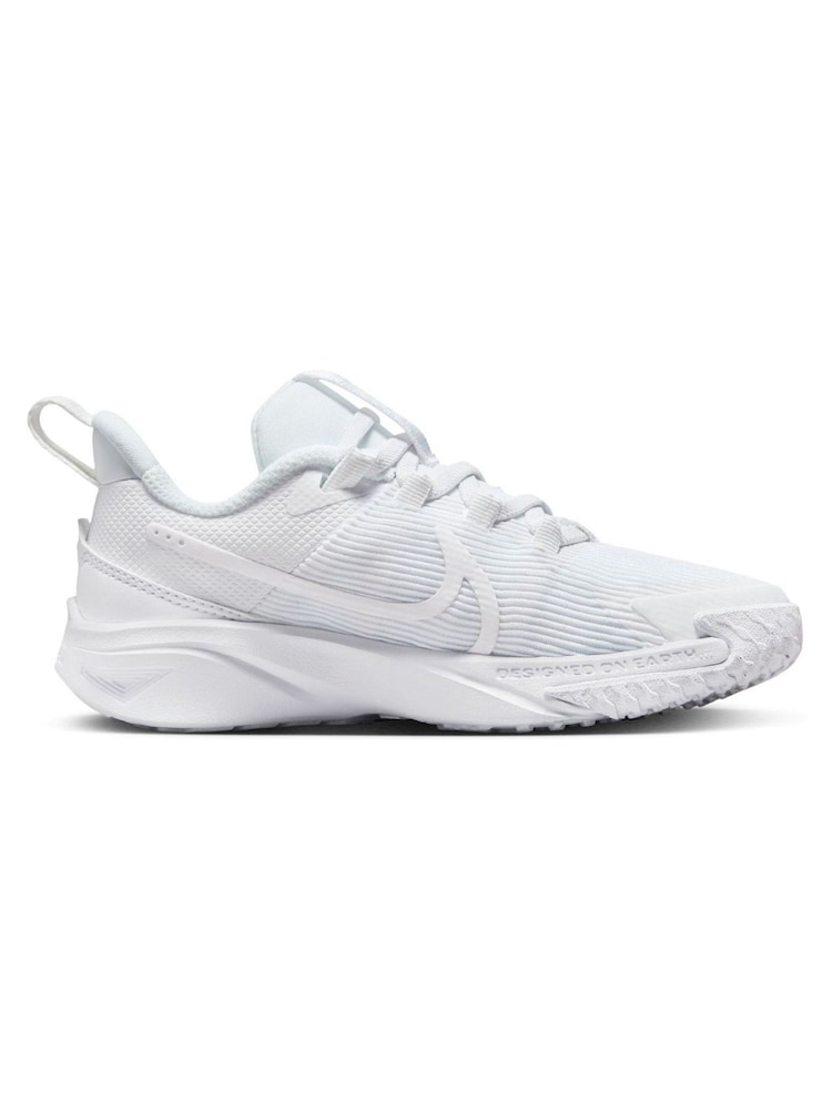 Nike White Junior Star Runner 4 Trainers - Image 1 of 9
