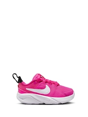 Nike Pink Infant Star Runner 4 Trainers - Image 1 of 9