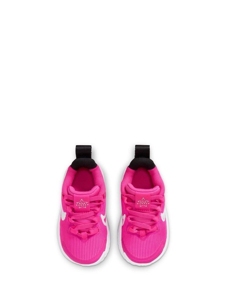 Nike Pink Infant Star Runner 4 Trainers - Image 5 of 9