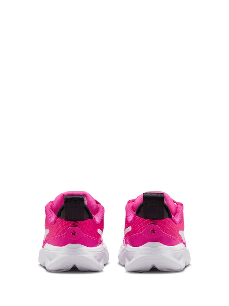Nike Pink Infant Star Runner 4 Trainers - Image 7 of 9