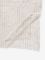 Песочный - 100% Linen Lightweight Scarf Cover-Up With Sparkle - Image 7 of 7