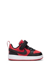Черный/красный - низкие кроссовки для малышей Nike Court Borough Recraft - Image 1 of 10