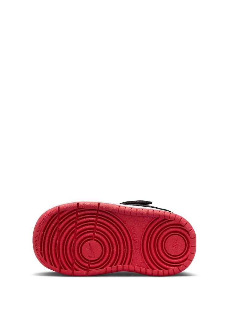 Nike Red/Black Infant Court Borough Low Recraft Trainers - Image 8 of 10