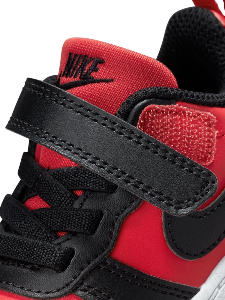 Nike Red/Black Infant Court Borough Low Recraft Trainers - Image 9 of 10