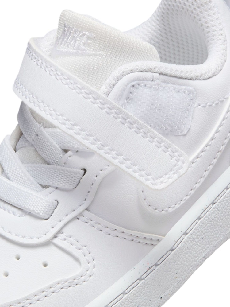 Nike White Infant Court Borough Low Recraft Trainers - Image 9 of 10