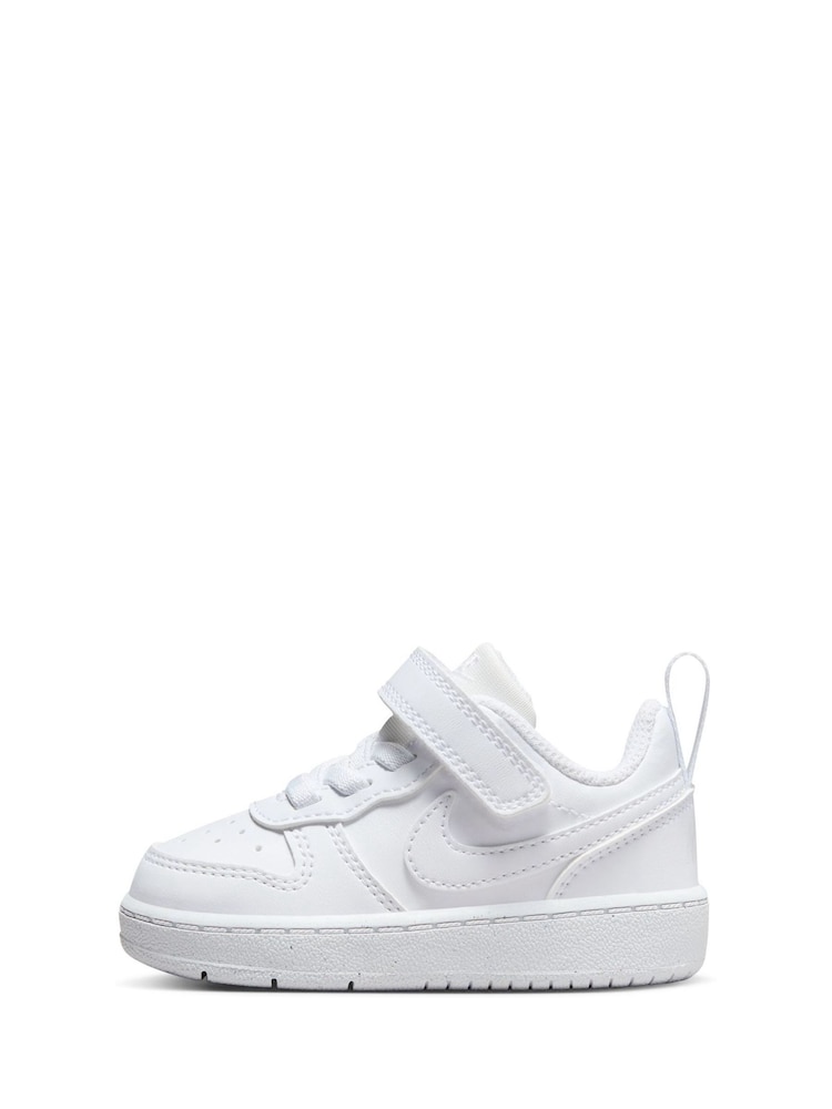 Nike White Infant Court Borough Low Recraft Trainers - Image 3 of 10