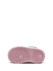 Nike White/Pink Infant Court Borough Low Recraft Trainers - Image 6 of 8