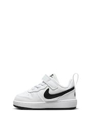 Белый/черный - низкие кроссовки для малышей Nike Court Borough Recraft - Image 4 of 10