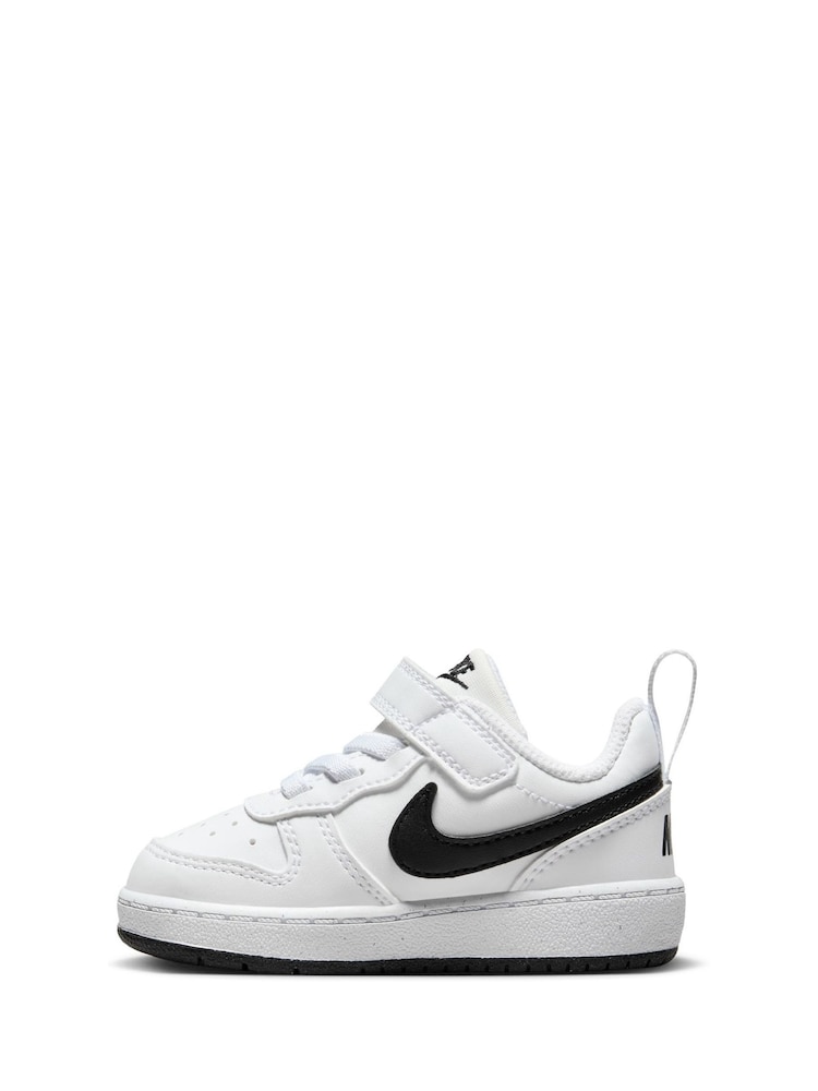 Nike White/Black Infant Court Borough Low Recraft Trainers - Image 4 of 10