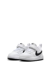 Белый/черный - низкие кроссовки для малышей Nike Court Borough Recraft - Image 5 of 10