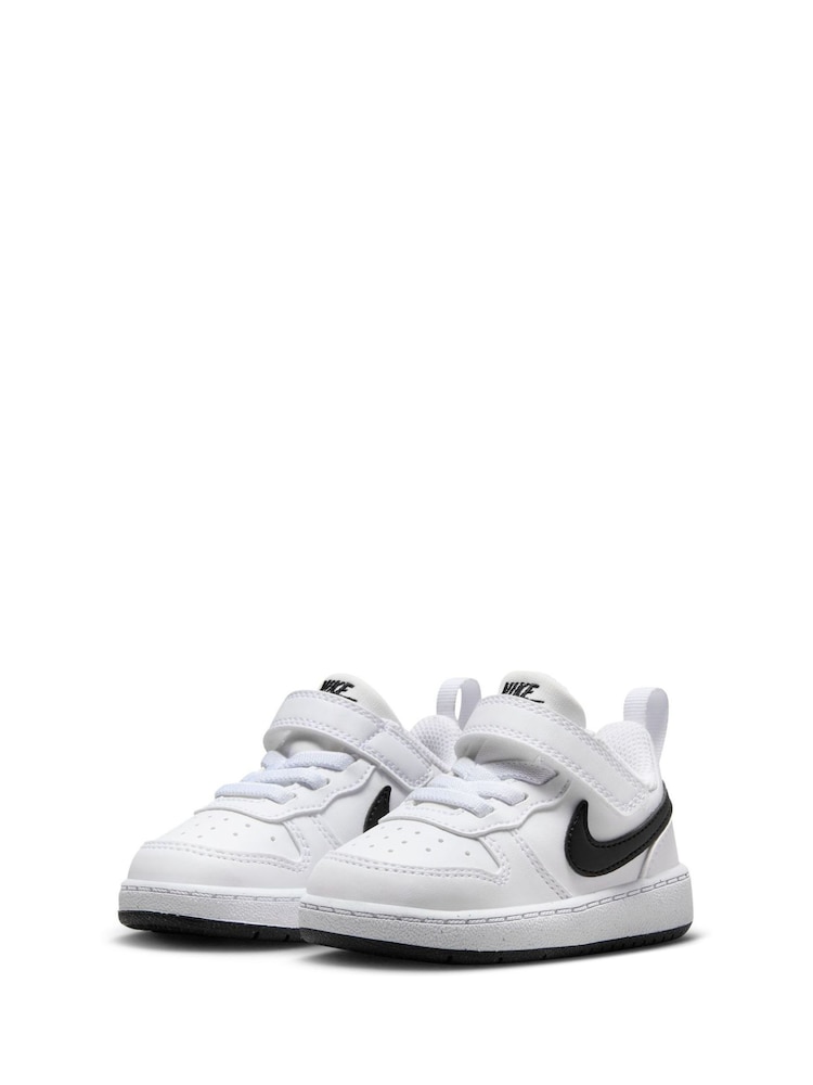 Nike White/Black Infant Court Borough Low Recraft Trainers - Image 5 of 10