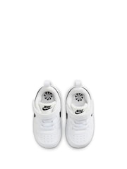Белый/черный - низкие кроссовки для малышей Nike Court Borough Recraft - Image 6 of 10