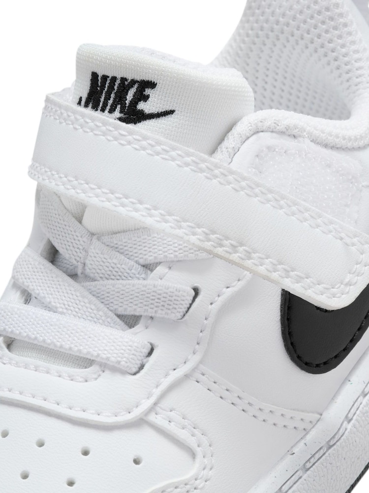 Nike White/Black Infant Court Borough Low Recraft Trainers - Image 9 of 10