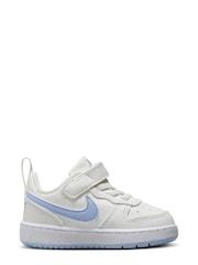 Nike White/Purple Court Borough Low Recraft Infant Trainers - Image 1 of 10
