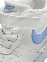 Nike White/Purple Court Borough Low Recraft Infant Trainers - Image 10 of 10