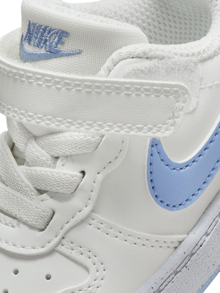 Nike White/Purple Court Borough Low Recraft Infant Trainers - Image 10 of 10
