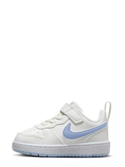 Nike White/Purple Court Borough Low Recraft Infant Trainers - Image 2 of 10
