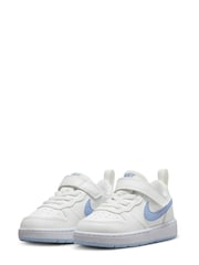 Nike White/Purple Court Borough Low Recraft Infant Trainers - Image 6 of 10