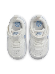 Nike White/Purple Court Borough Low Recraft Infant Trainers - Image 7 of 10