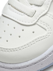 Nike White/Purple Court Borough Low Recraft Infant Trainers - Image 9 of 10