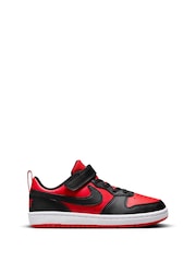 Nike Red/Black Junior Court Borough Low Recraft Trainers - Image 1 of 11
