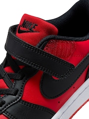 Nike Red/Black Junior Court Borough Low Recraft Trainers - Image 10 of 11