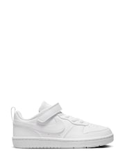 Nike White Junior Court Borough Low Recraft Trainers - Image 1 of 11