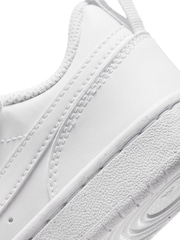 Nike White Junior Court Borough Low Recraft Trainers - Image 10 of 11