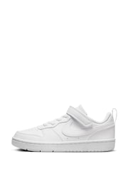 Nike White Junior Court Borough Low Recraft Trainers - Image 2 of 11