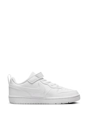 Nike White Junior Court Borough Low Recraft Trainers - Image 3 of 11