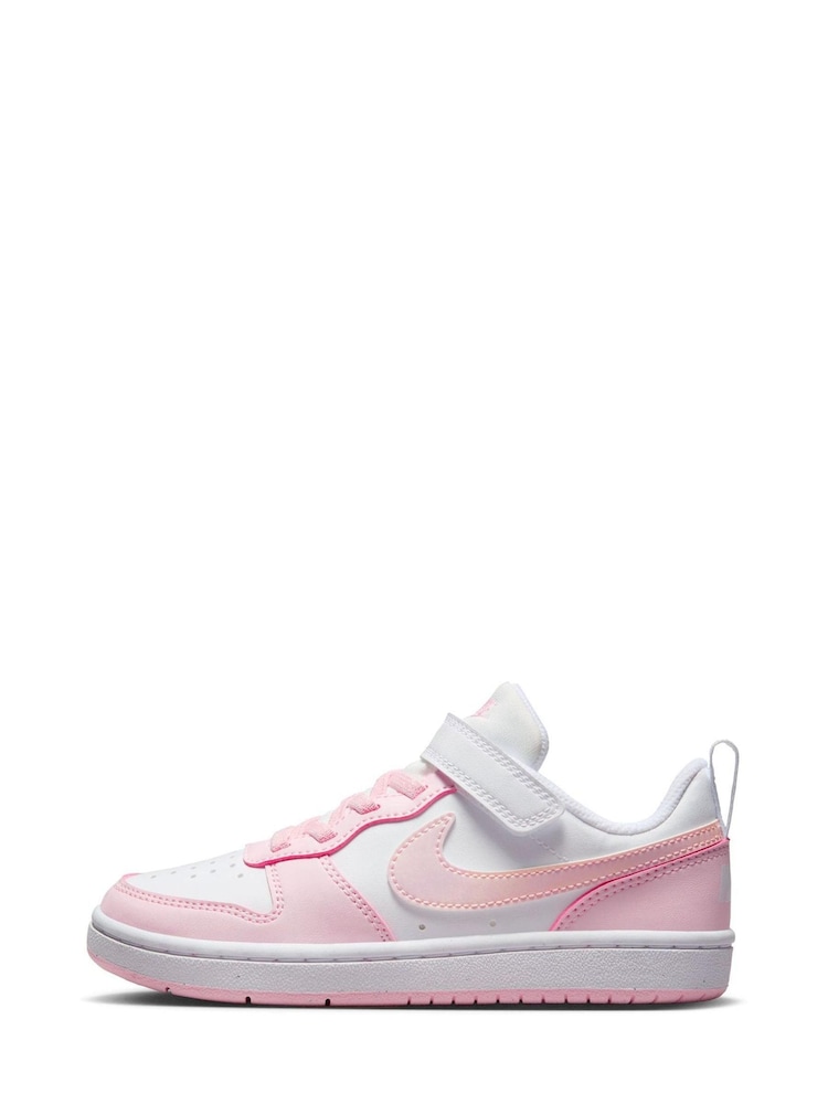 Weiß, pink: - Nike Junior Court Borough Low Recraft Turnschuhe - Bild 2 von 11 Weiß, pink: - Nike Junior Court Borough Low Recraft Turnschuhe - Bild 2 von 11