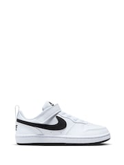 Nike White/Black Junior Court Borough Low Recraft Trainers - Image 1 of 11