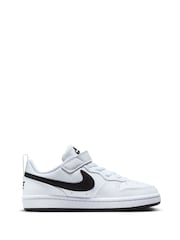 Nike White/Black Junior Court Borough Low Recraft Trainers - Image 3 of 11